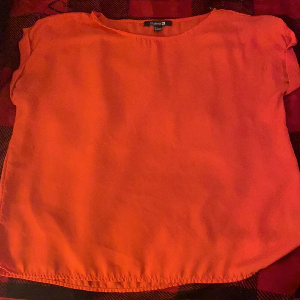 💙 2/$20 Forever 21 Red Blouse